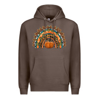 Coffee fall pumpkin rainbow Premium Hoodie - HRA Design Shop