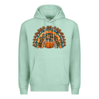 Seafoam fall pumpkin rainbow Premium Hoodie - HRA Design Shop