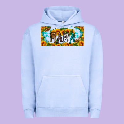 Mama Sunflower Libbey Cup Urban Hoodie Designed By Hra Design Shop