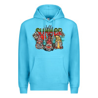 Ocean Blue hello summer Premium Hoodie - SublimationCraftShop