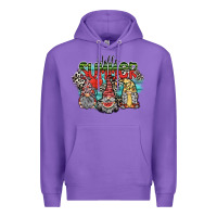 Purple hello summer Premium Hoodie - SublimationCraftShop