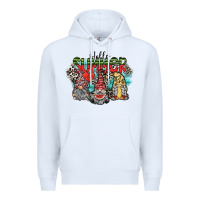 White hello summer Premium Hoodie - SublimationCraftShop