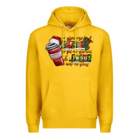 Lemon Coffee  Jesus Premium Hoodie - CowhideDigitalArt