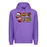 Purple Coffee  Jesus Premium Hoodie - CowhideDigitalArt