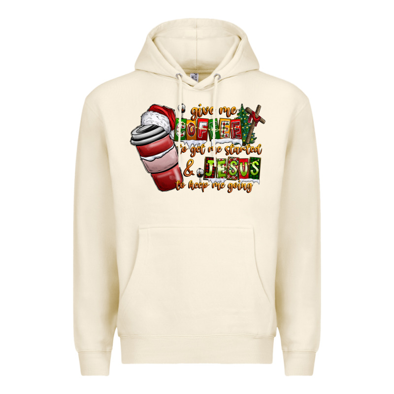 Coffee  Jesus Premium Hoodie by CowhideDigitalArt | Teevron