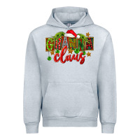 Heather Grey Christmas granna claus Urban Hoodie - FaDigitalArtStudio