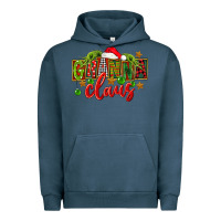 Pigment Midnight Navy Christmas granna claus Urban Hoodie - FaDigitalArtStudio