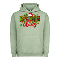 Pigment Oil Green Christmas granna claus Urban Hoodie - FaDigitalArtStudio