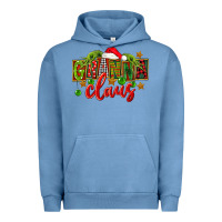 Pigment Pebble Blue Christmas granna claus Urban Hoodie - FaDigitalArtStudio