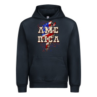 Navy America 4th of July Urban Hoodie - CowGirlArtShop