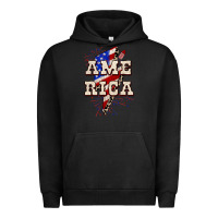 Pigment Black America 4th of July Urban Hoodie - CowGirlArtShop
