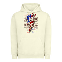 Pigment Pistachio America 4th of July Urban Hoodie - CowGirlArtShop