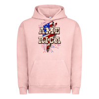 Pigment Salmon America 4th of July Urban Hoodie - CowGirlArtShop