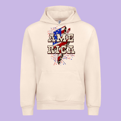 America 4th Of July Urban Hoodie Designed By Cowgirlartshop