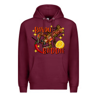 Burgundy crawfish bayou baddie Premium Hoodie - FaDigitalArtStudio