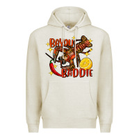 Oatmeal Heather crawfish bayou baddie Premium Hoodie - FaDigitalArtStudio