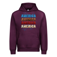 Mauve Wine Western America Urban Hoodie - Neo Western