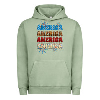 Pigment Oil Green Western America Urban Hoodie - Neo Western