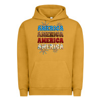 Pigment Peanut Butter Western America Urban Hoodie - Neo Western