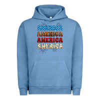 Pigment Pebble Blue Western America Urban Hoodie - Neo Western