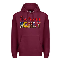 Burgundy American honey Premium Hoodie - Neo Western