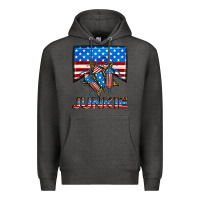 Charcoal Heather American junkie Premium Hoodie - Neo Western