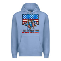 Colony Blue American junkie Premium Hoodie - Neo Western