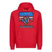 Red American junkie Premium Hoodie - Neo Western