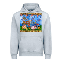 Heather Grey America farm animals truck 20oz skinny tumbler Urban Hoodie - Neo Western