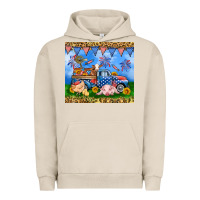 Pigment French Oak America farm animals truck 20oz skinny tumbler Urban Hoodie - Neo Western
