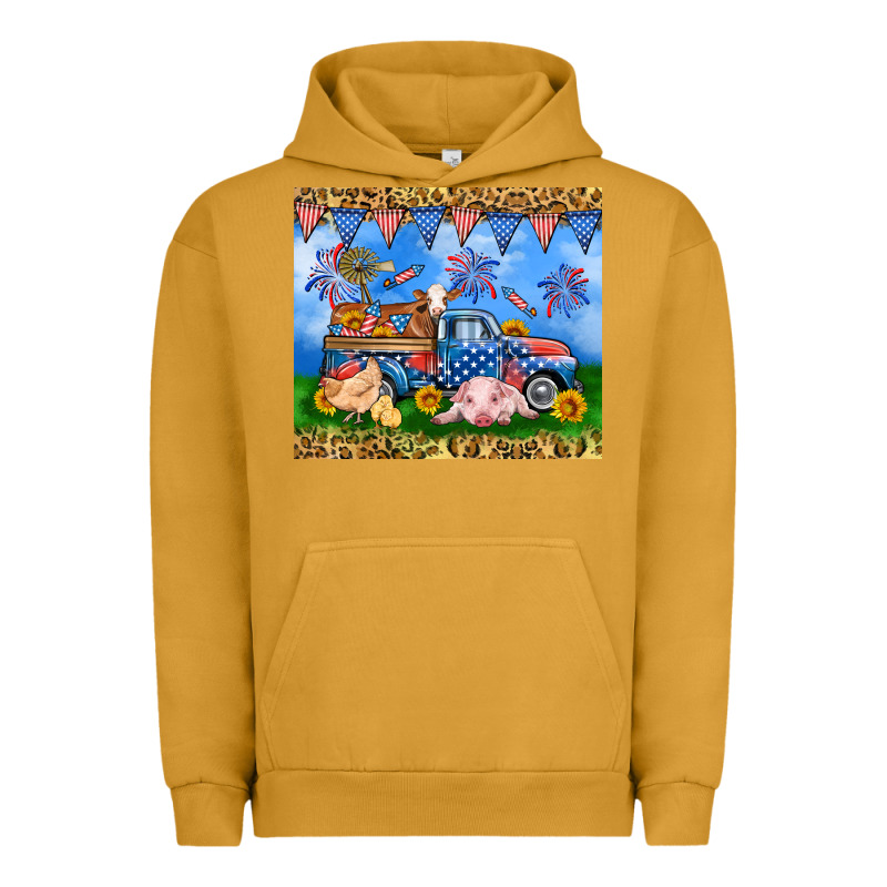 America Farm Animals Truck 20oz Skinny Tumbler Urban Hoodie by Neo Western | Teevron