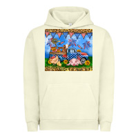 Pigment Pistachio America farm animals truck 20oz skinny tumbler Urban Hoodie - Neo Western