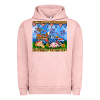 Pigment Salmon America farm animals truck 20oz skinny tumbler Urban Hoodie - Neo Western