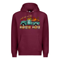 Burgundy meet me af the pumpkin patch Premium Hoodie - CowhideDigitalArt