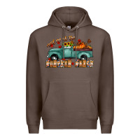 Coffee meet me af the pumpkin patch Premium Hoodie - CowhideDigitalArt
