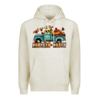 Oatmeal Heather meet me af the pumpkin patch Premium Hoodie - CowhideDigitalArt