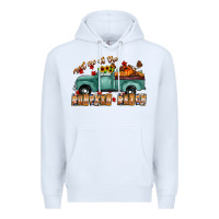 White meet me af the pumpkin patch Premium Hoodie - CowhideDigitalArt