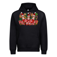 Black Christmas girl elfs Urban Hoodie - FaDigitalArtStudio