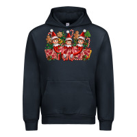 Navy Christmas girl elfs Urban Hoodie - FaDigitalArtStudio