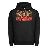 Pigment Black Christmas girl elfs Urban Hoodie - FaDigitalArtStudio