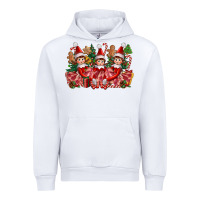 White Christmas girl elfs Urban Hoodie - FaDigitalArtStudio