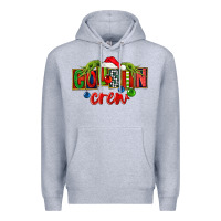 Heather Grey cousin crew christmas Premium Hoodie - FaDigitalArtStudio