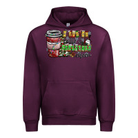 Mauve Wine I Run On Coffee And Christmas Cheer Urban Hoodie - CowhideDigitalArt
