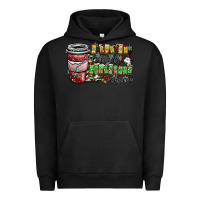 Pigment Black I Run On Coffee And Christmas Cheer Urban Hoodie - CowhideDigitalArt