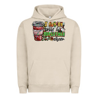 Pigment French Oak I Run On Coffee And Christmas Cheer Urban Hoodie - CowhideDigitalArt
