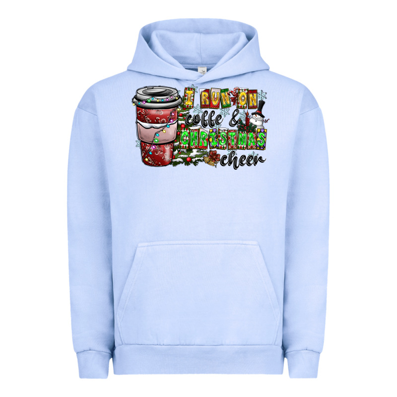 I Run On Coffee And Christmas Cheer Urban Hoodie by CowhideDigitalArt | Teevron