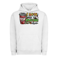 Pigment Lunar Rock I Run On Coffee And Christmas Cheer Urban Hoodie - CowhideDigitalArt