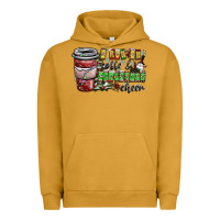 Pigment Peanut Butter I Run On Coffee And Christmas Cheer Urban Hoodie - CowhideDigitalArt