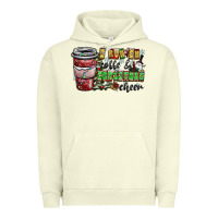 Pigment Pistachio I Run On Coffee And Christmas Cheer Urban Hoodie - CowhideDigitalArt