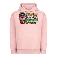 Pigment Salmon I Run On Coffee And Christmas Cheer Urban Hoodie - CowhideDigitalArt